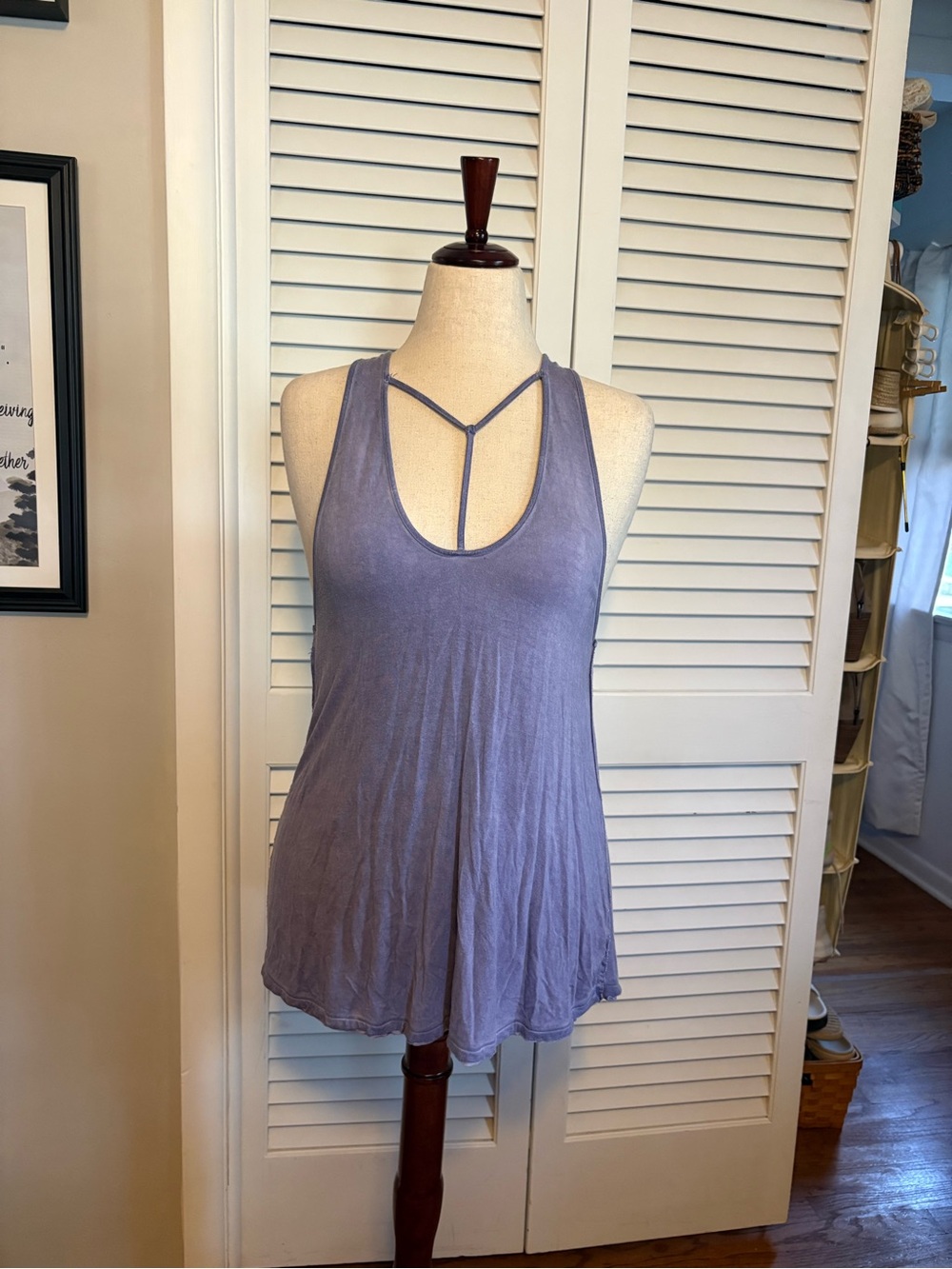 Free People Lavender Strappy Tank Top